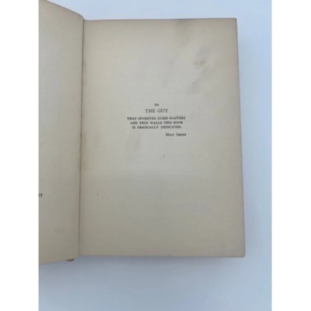 Nize Baby Milt Gross 1926 Hardcover George H Doran Illustrated Vintage Book